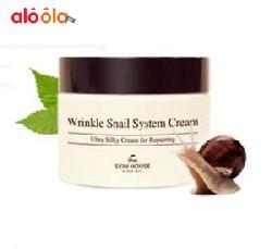 Kem ốc sên The Skin House Wrinkle Snail System Cream cải thiện làn da